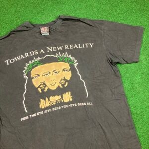 Saint Michael Marilyn Manson Visions Shirt Mens XL Black Towards A New Reality